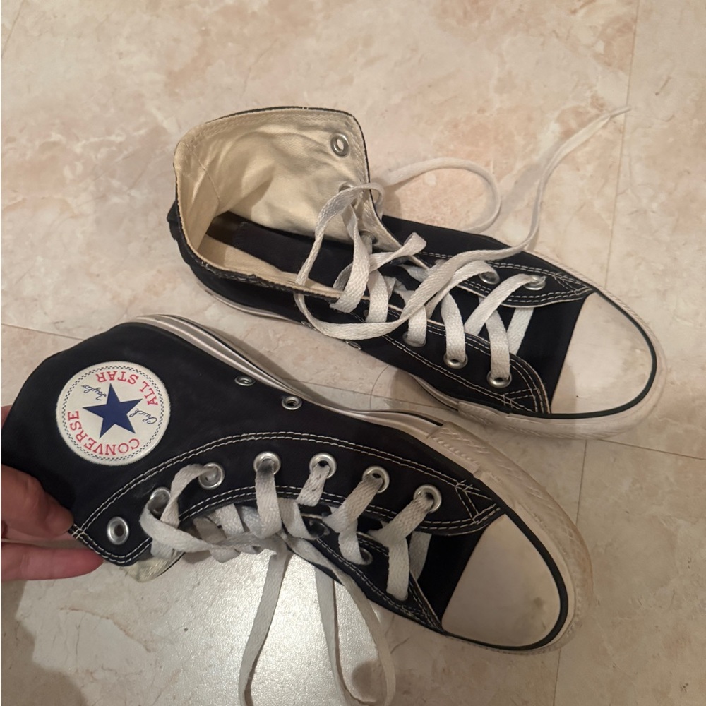 Converse Black and White High-Tops
